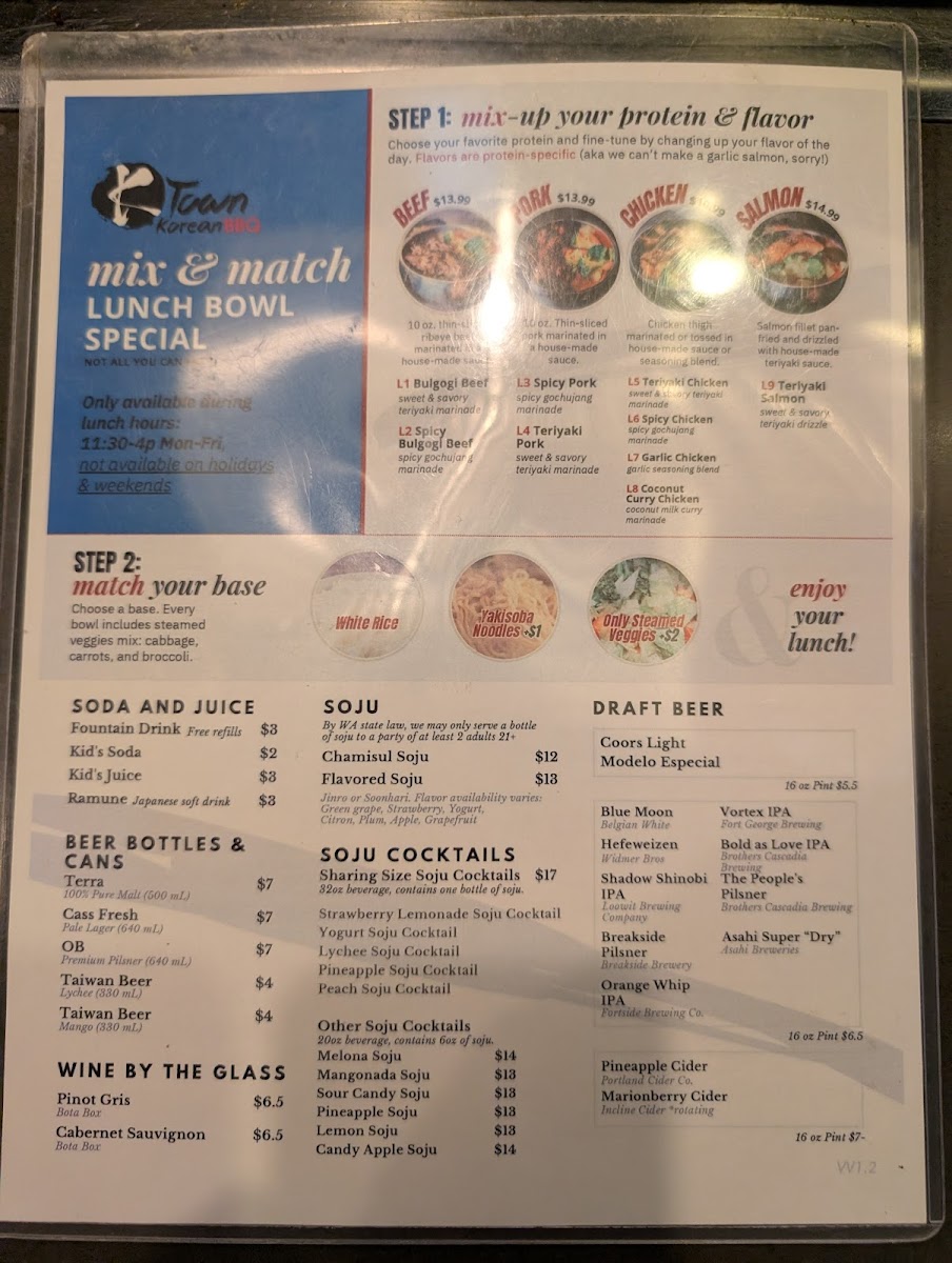 Menu K-Town Korean Bbq Restaurant-5